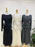 Premium Quality Knitted Waist Tie Pullover with Long Skirts